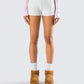 Priya Cream Rib Short model front