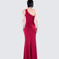Prue Red Jersey One Shoulder Dress