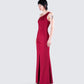 Prue Red Jersey One Shoulder Dress