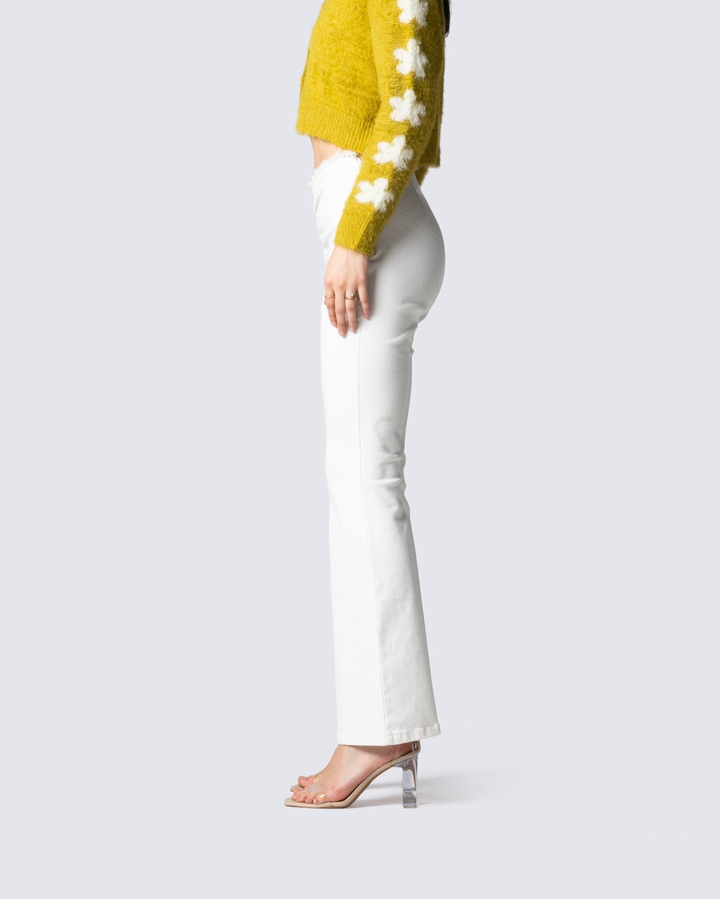 Lyle White V Waist Pant