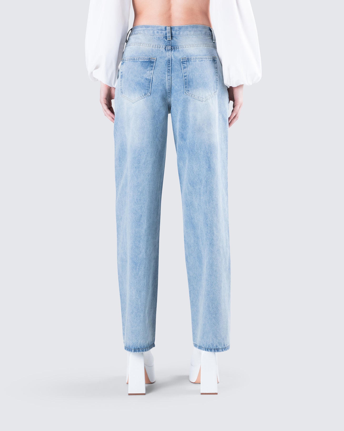 Rahel Blue Denim Pleat Jean