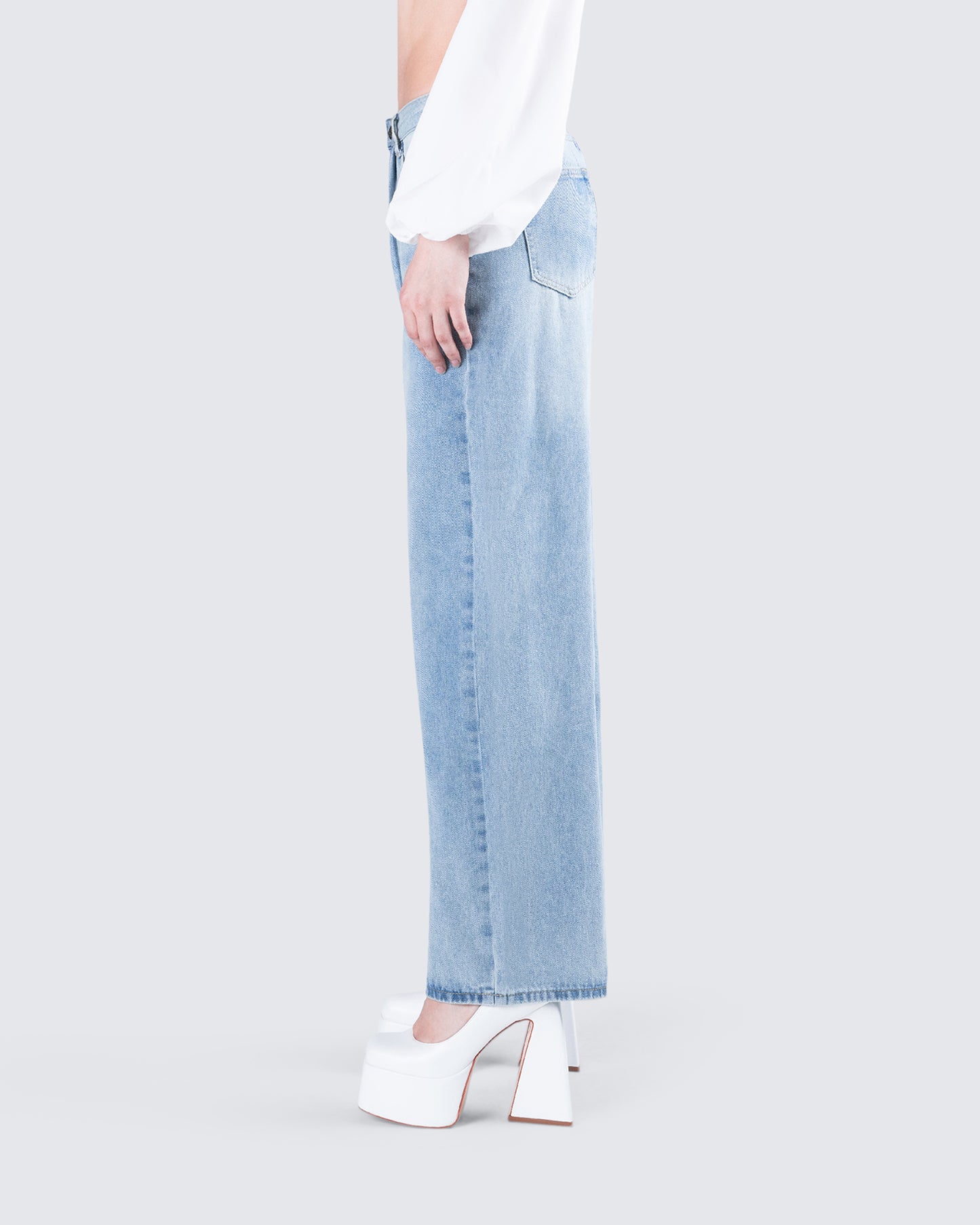 Rahel Blue Denim Pleat Jean