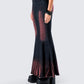 Raine Black Washed Maxi Skirt