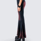 Raine Black Washed Maxi Skirt