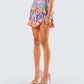 Raisa Paisley Tiered Micro Mini Skirt