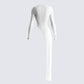Rami White Rib Long Sleeve Top