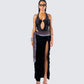 Raquel Animal Print Maxi Set model front