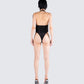 Raquel Black Animal Print Bodysuit