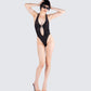 Raquel Black Animal Print Bodysuit