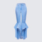 Reagan Blue Denim Frayed Jean product front