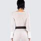 Rejina Brown Faux Suede Belt