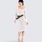 Rejina Brown Faux Suede Belt