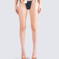 Revel Black Bikini Flower Bottom model front