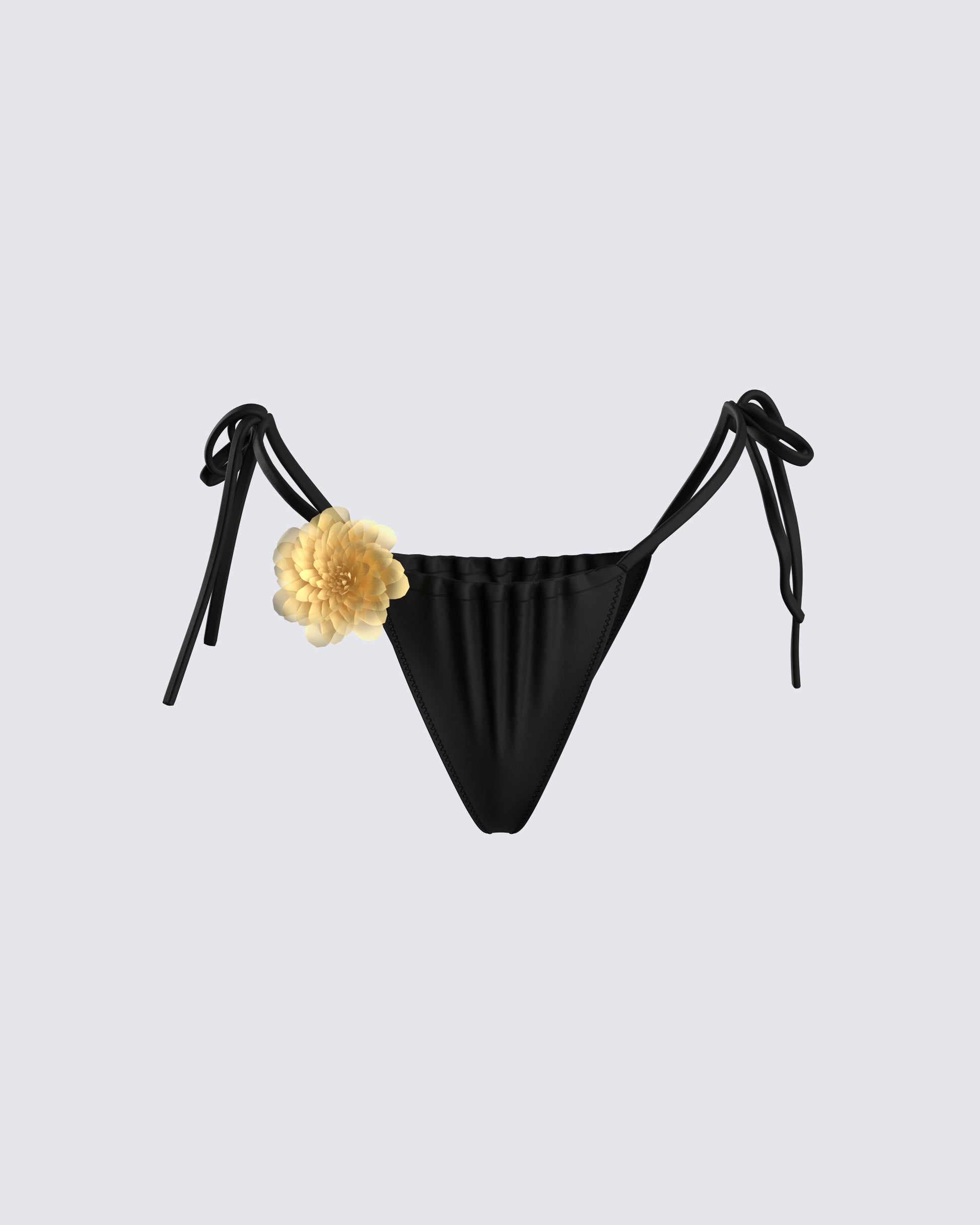 Revel Black Bikini Flower Bottom product front