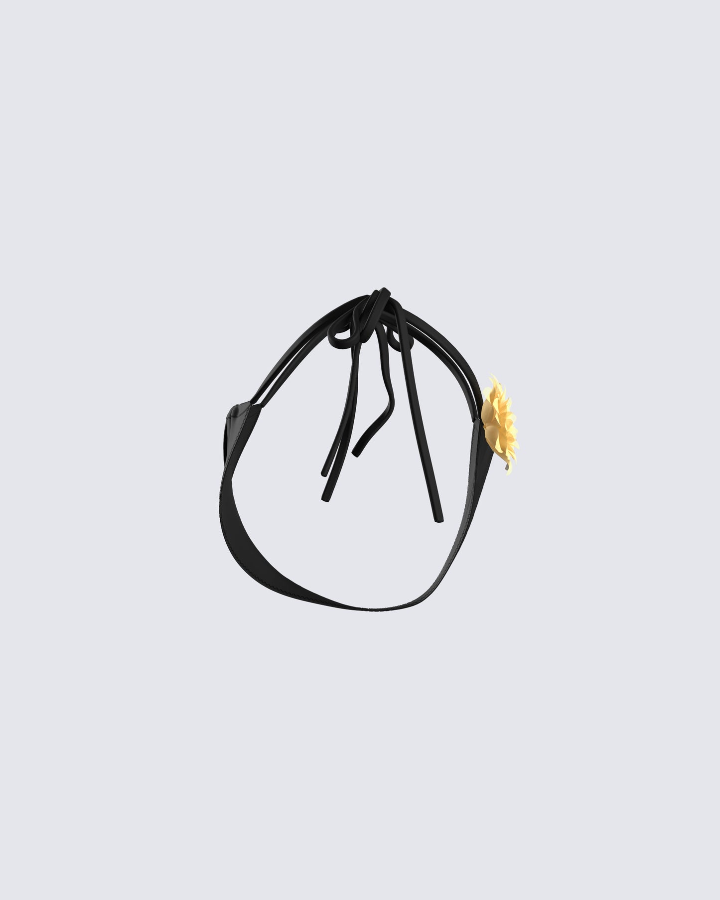 Revel Black Bikini Flower Bottom