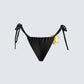 Revel Black Bikini Flower Bottom
