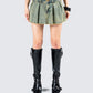 Richelle Washed Denim Mini Skirt model front