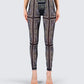 Rikku Black Bandana Mesh Leggings model front