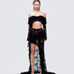 Rina Black Lace Set model front