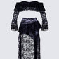 Rina Black Lace Set  