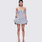 Rio Multi Polka Dot Bubble Mini Dress model front