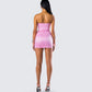 Rivi Pink Flower Corset Set