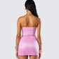 Rivi Pink Flower Corset Top