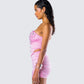 Rivi Pink Flower Corset Top