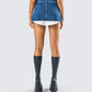 Robyn Pleated Denim Mini Skirt