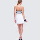 Roma White Strapless Mini Dress