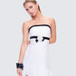 Roma White Strapless Mini Dress