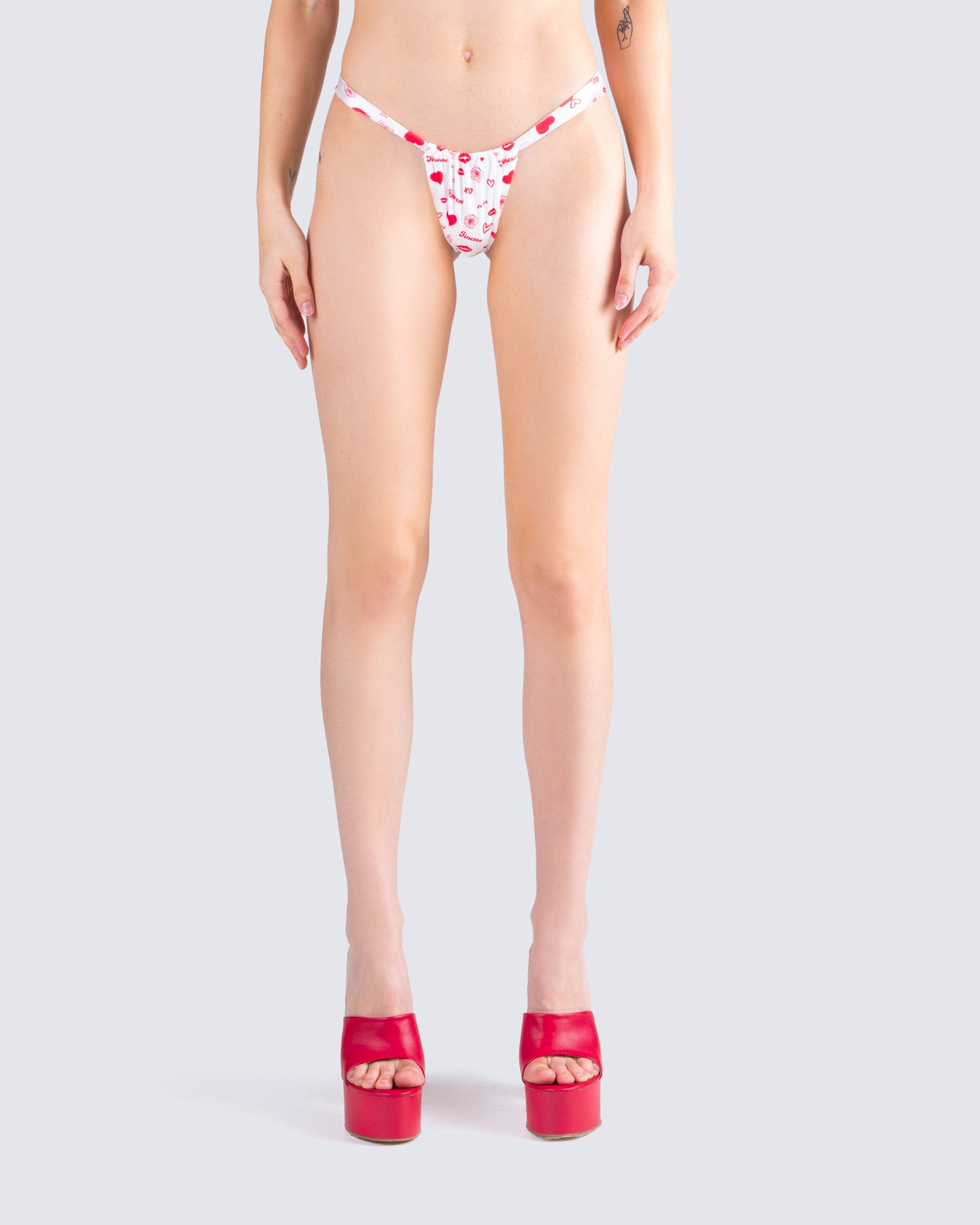 Ronan Multi Print Swim Bottom model front