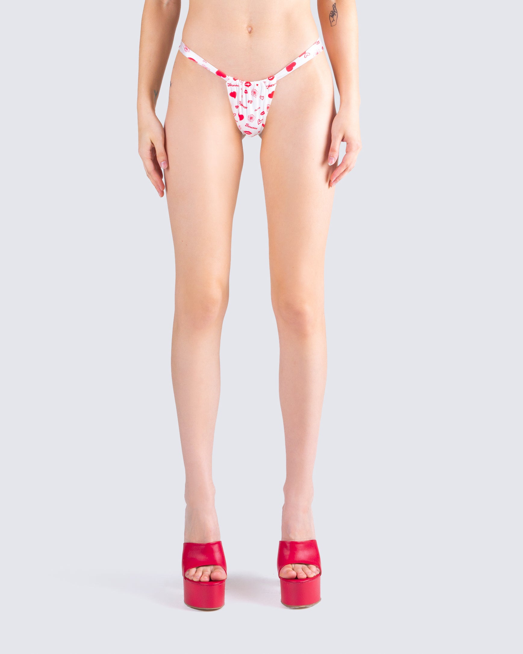 Ronan Multi Print Swim Bottom model front