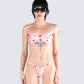 Ronan Multi Print Swim Top model front