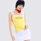 Rosalia Yellow Graphic Knit Top