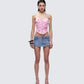 Roselle Denim Set model front