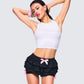 Rumi White Cropped Rhinestone Top