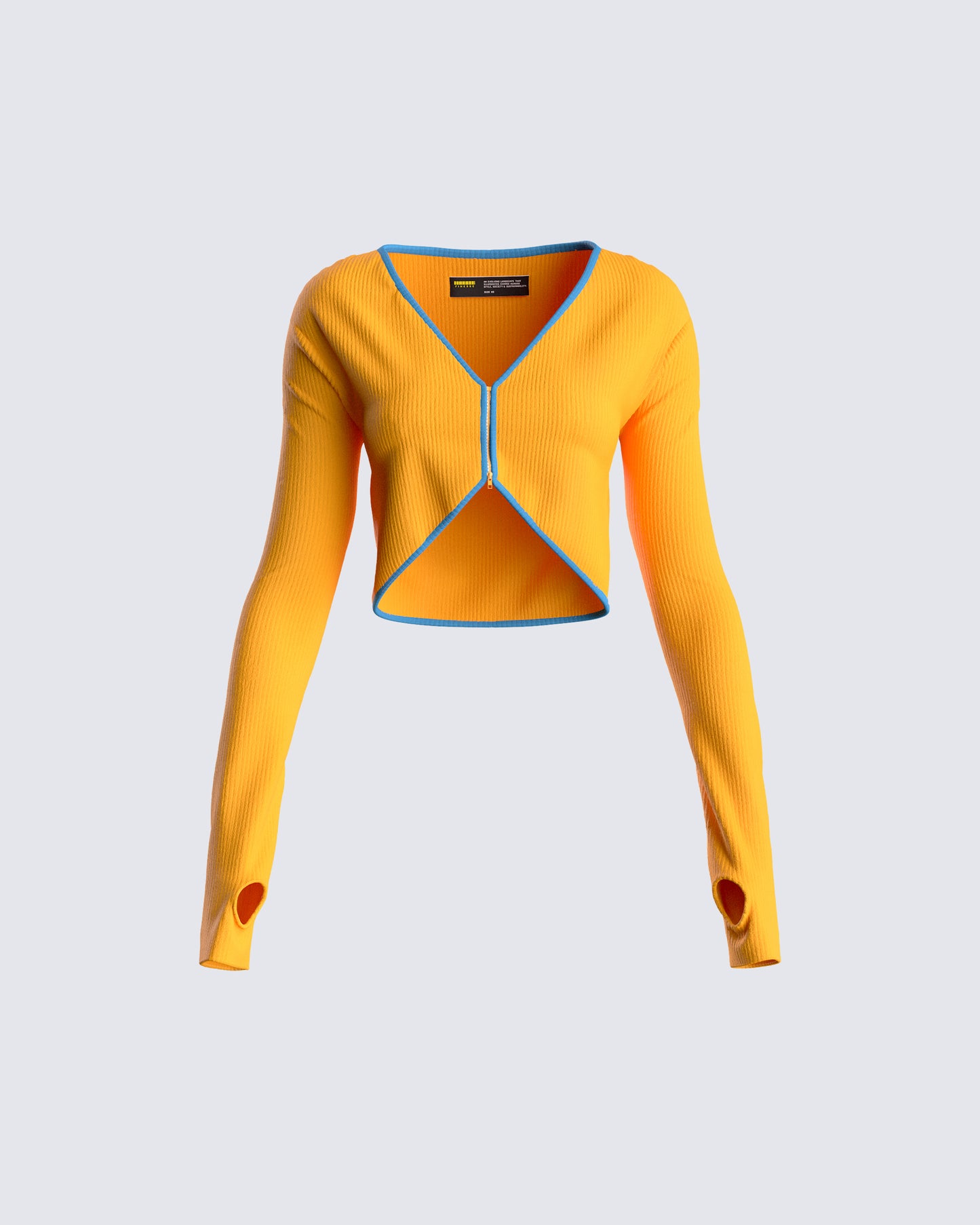 Riley Orange Long Sleeve Top product front