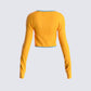 Riley Orange Long Sleeve Top