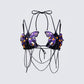 Saffy Butterfly Applique Bikini Top