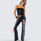 Salem Black Low Rise Denim Pant