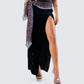 Samantha Black Velvet Maxi Skirt