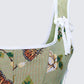 Samara Green Floral Jacquard Corset Top