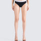 Samia Black Logo Panty model front