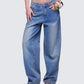 Samia Blue Denim Wide Leg Jeans