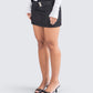 Sammy Black Belted Mini Skirt