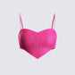 Sanya Pink Heart Crop Top product front