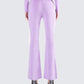 Scout Purple Rib Flared Pants