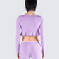 Scout Purple Rib Flyaway Top
