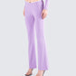 Scout Purple Rib Flared Pants